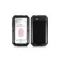 Alienwork Armour Extreme Protective Case for iPhone 5 / 5S suitable for fingerprint Protector Case Bumper shockproof metal black AP532-01 (Electronics)