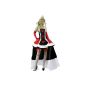Yummy Bee - Alice in Wonderland Costumes Deluxe Queen of Hearts Ladies White + bass + Red Hearts Crown - Plus Size 36-44 (Toy)