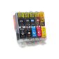 5 XL cartridges compatible with Canon PGI-550 CLI-551 XL with chip and level indicator, compatible with PGI-550BK, CLI-551C, CLI-551m, CLI-551Y and CLI 551BK (Office supplies & stationery)