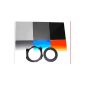 58mm & 67mm RING Graduated Filter Set in Gray Blue Orange Green ND 4 color filter for Cokin P (Electronics)