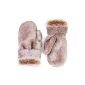 Rabbit fur gloves Faux Fur Women Men Winter Gloves (Textiles)