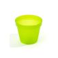Flowerpot fluorescent green 15 cm diameter 12.5 cm high cachepot 1.4 liters