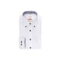 Olymp shirt Slim Line button-down collar white in Long Sleeve (64cm) iron and wrinkle free, Monochrome (Textiles)