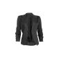 Elegant ladies blazer jacket Business Leisure Party Black (Textiles)