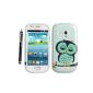Galaxy S3 I8190 MINI SILICONE SILICONE CASE SKIN GEL TPU Case Cover + Stylus BY GSDSTYLEYOURMOBILE {TM} (Textiles)