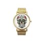 Gold Mesh Bracelet Watch Stainless Steel Quartz Woman Unisex Wrist Watch Fashion (Miscellaneous)