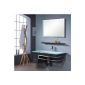 Bathroom furniture set - furniture Bari - Wenge - M-70130/238 - mirror - cabinet - sink