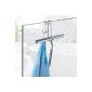 WENKO 21305100 Bathroom wiper Cave - with hanger, stainless steel, lacquered (household goods)