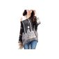 DJT Batwing Blouse T-shirt 3/4 sleeves Tops Prints tulle Women- Without Tank (Clothing)