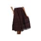 Sakkas Cotton Knee Skirt Embroidered Solid Long Gitane / Bohemian (Clothing)