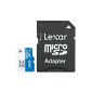 Lexar 64GB Memory Card Class 10 microSDXC UHS-I SD adapter LSDMI64GBBEU300A (Accessory)