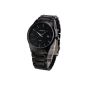 AMPM24 Analog Mens Watch Quartz watch with black bracelet made of metal Date CUR048 (clock)