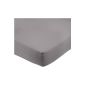 AmazonBasics Microfiber Fitted Sheet Dark Grey 160 x 200 x 30 cm (Kitchen)