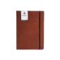 INDIARY PRIMELINE luxury notebook made of genuine leather and handmade paper A4 - Brown