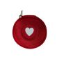 Mini case - I love - heart, only 7cmØ, eg Case for iPod Shuffle or Case for earphones or headphones (iPhone, iPod, iPad, S3, etc.) or SD card, USB flash drive (electronics)