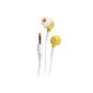 August EP510B Stereo Earphones with noise insulation environants - tips provided: S / M / L (Yellow) (Electronics)
