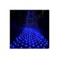 ZeleSouris LED String Fairy 4.4M x 1.6M net 300LEDs lighting Christmas decorations / wedding / new year string curtain lights - blue