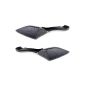 2x mirrors Motorcycle Rear-scooter ATV Quad 8mm / 10mm Carbon Look