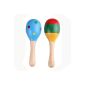 disappointment on wooden maracas