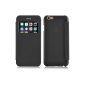 JAMMYLIZARD | Transparent Window Flip Case Cover for iPhone 6 4.7 inch, black (Accessories)