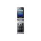 Samsung GT-C3520 clamshell phone (5.6 cm (2.2 inch) display, 1.3 megapixel camera) metallic silver [EU Import] (Electronics)