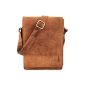 LEABAGS - Unisex leather envelope bag Crossbody Bag Messenger Shoulder Bag Vintage Retro Style genuine buff 