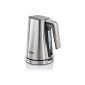 AEG EWA7300 kettle Premium Line 7 Series EWA 7300, 3000 W, 1.7 L, water level indicator, one-hand lid opening, stainless steel (houseware)