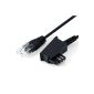 CSL - 6m TAE connection cable router DSL / VDSL | RJ45 Western plug to TAE-F plug | VDSL | DSL | suitable for direct connection of DSL routers at the telephone socket | Twisted Pairs for effective protection against interference | 6m | (Electronics)
