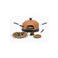 Pizza oven with genuine terracotta dome for 4persons