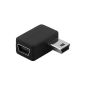 mumbi angle adapter Mini USB - ideal for navigation devices such as TomTom Navigon Becker angle adapter plug (Electronics)