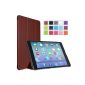 Moko Apple iPad Case Air (5th Gen) - Case flap with ultra-thin and lightweight support for Tablet Apple iPad Air (5th generation) Touch Retina 9.7 inch CAFE (With intelligent alarm clock / sleep automatic cover) (Electronics)