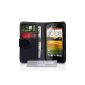 HTC One SV HTC One SV Bag Black PU Leather Wallet Case (Accessories)