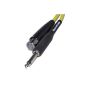 Female XLR microphone cable To Mono Jack 6m Yellow (Electronics)