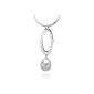 Valero Pearls - 60201301 - Silver Necklace 925/1000 - Women - Freshwater Pearls Cultures - 42 + 5 cm (Jewelry)