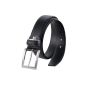 Leather Belt Men's Pierre Cardin, 70080 color black, size: 105 (Textiles)