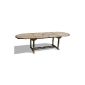KMH®, 2-way extendable garden table (180-230 - 280 cm x 100 cm) - TEAK REAL!  (# 102091)