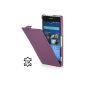 Goodstyle UltraSlim Case Leather Case for Sony Xperia Z2, purple (Wireless Phone Accessory)