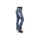Blue Monkey Women jeans BM5003 BIG SIZE high collar Plus Size (Textiles)