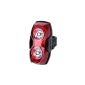 LE LED bike lights, bicycle taillight, battery operation, 2 LEDs, 3 options from light mode included with 2 x AAA Batteries, waterproof tail lights, LED bicycle light, used for safety and warning (equipment)
