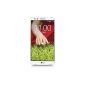 LG G2 Smartphone (13.2 cm (5.2 inch) touchscreen, quad-core, 13-megapixel camera, 16GB memory, Android 4.2) white (Wireless Phone)