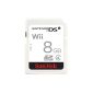 Dsi / Wii SanDisk Memory Card 8GB Class4 Memory Card
