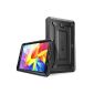 Supcase PRO Series dual layer shell with integrated screen protector and anti shock outline for Samsung Galaxy Tab 7.0 4 Style Unicorn Beetle (Black / Black) (Electronics)