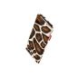 fitBAG Bonga Giraffe Cell Phone Pouch Bag Faux Fur with microfiber lining for Samsung Galaxy Note 4 SM-N910S / SM-N910C (Wireless Phone Accessory)