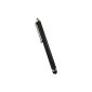 Xtra-Funky Exclusive high-quality universal capacitive 11cm long stylus pen with soft rubber tip ideal for all kinds of touch screen devices / iPad 1 2 3 Mini / iPhone 3 4 5 / Samsung / Nokia / Blackberry / Kobo / Tablets and many more - Black (Electronics)