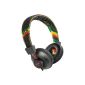 House of Marley EM-JH013-RA Positive Vibration headphones rasta (Wireless Phone Accessory)