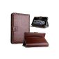 i.onik TP7 Tablet Case with Stand Function including Touch Pen Brown (Electronics)