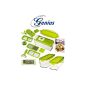 NEW Genius Nicer Dicer Plus Slicer green container Set + 17 pcs (household goods)