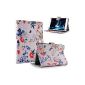 3Q Swiss RC 0813C Tablet sleeve / Smart Cover / case included stand function and elegant designer imprint.  Beautifully crafted and truly eye-catching design: floral pattern (Electronics)