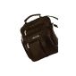 Mr. Case SPEAR 986 shoulder bag carryall flight attendant phone compartment, extra zippered rear compartment brown o black (Textiles)