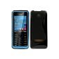 Black S-Line Silicone TPU Gel Case Cover For Nokia 301 (Wireless Phone Accessory)